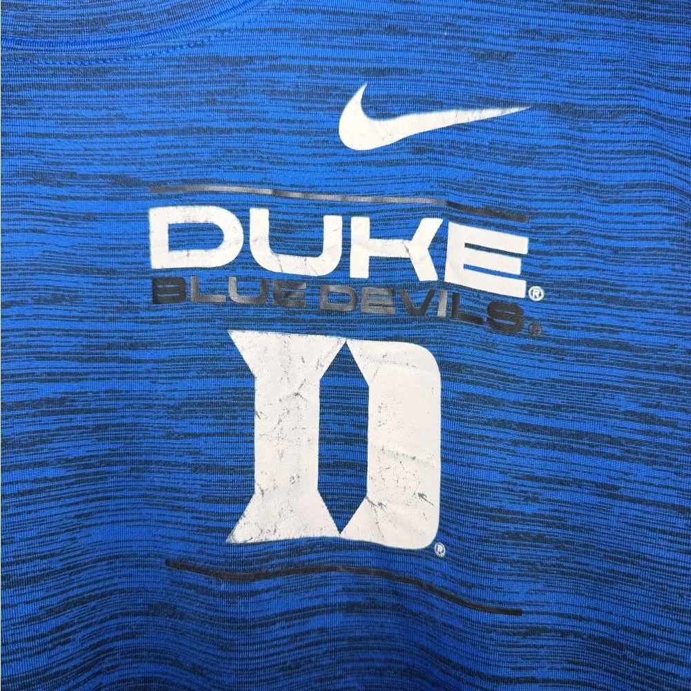 Nike‎ Dri-FIT Duke Blue Devils Sideline Long Sleeve Shirt Men’s Large Blue NCAA